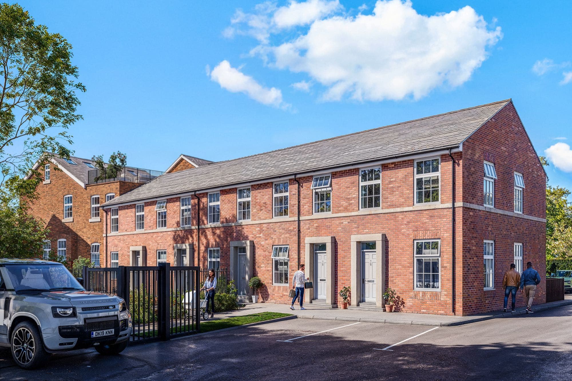 A residential scheme visualised at the design stage