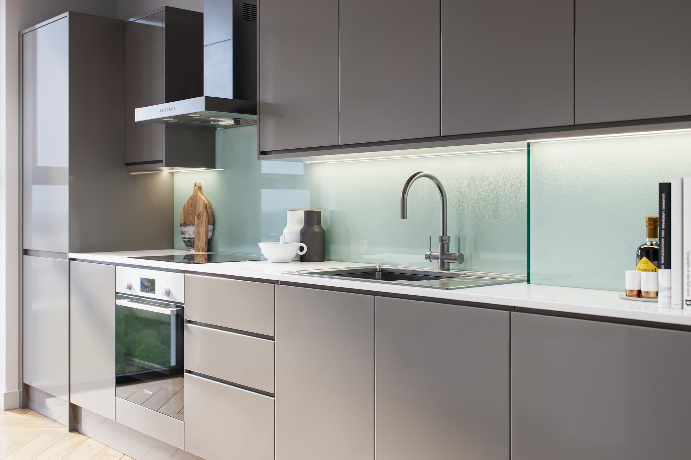 A one-bedroom apartment at One Trafford Edge