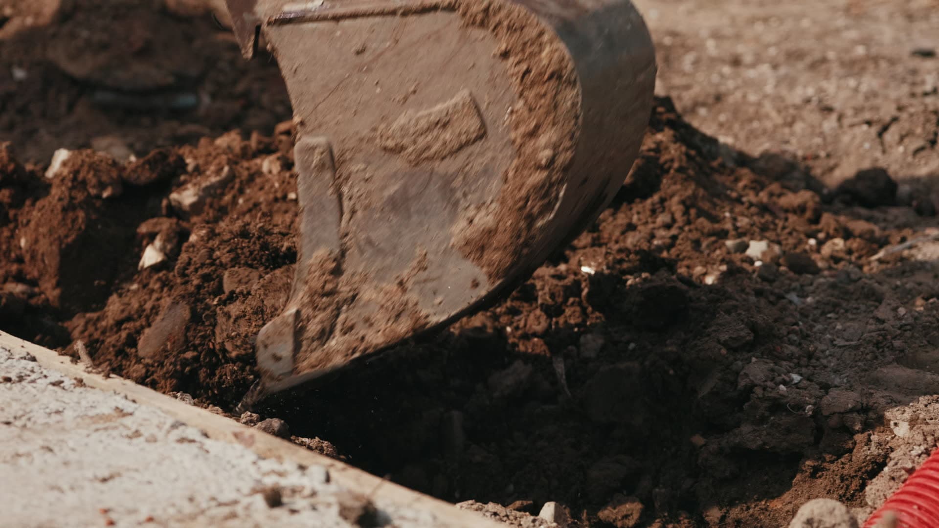 Groundworks under way on a residential development