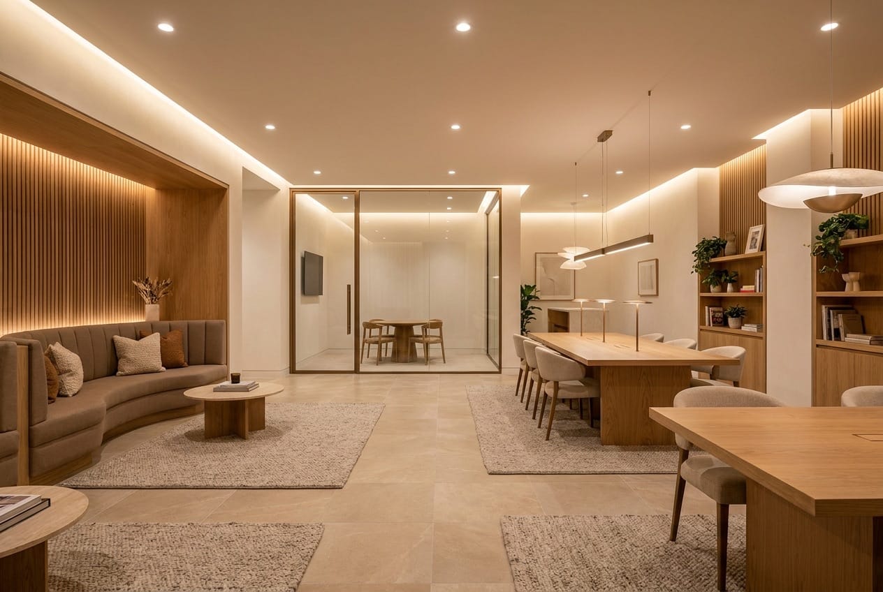 The co-working space at Imperial Exchange