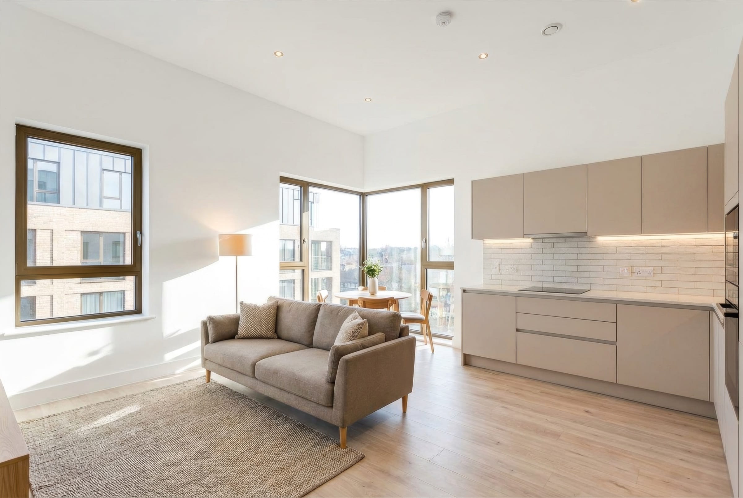 A one-bedroom living space at Imperial Exchange